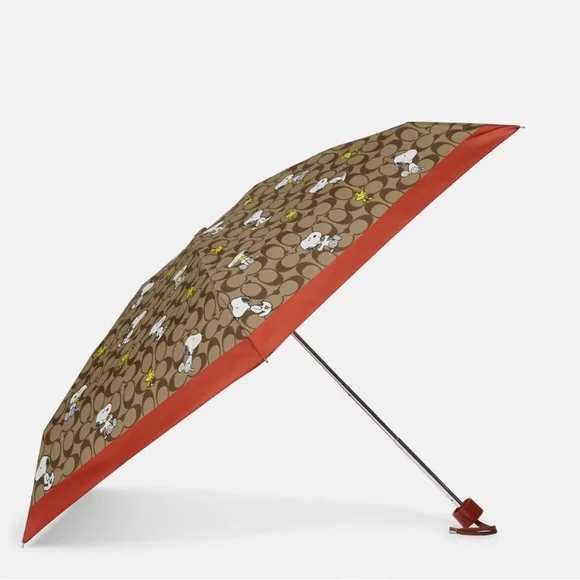 【COACH X PEANUTS】UVプロテクション ミニアンブレラ　スヌーピー NWT Coach X Peanuts UV Protection Mini Umbrella Signature